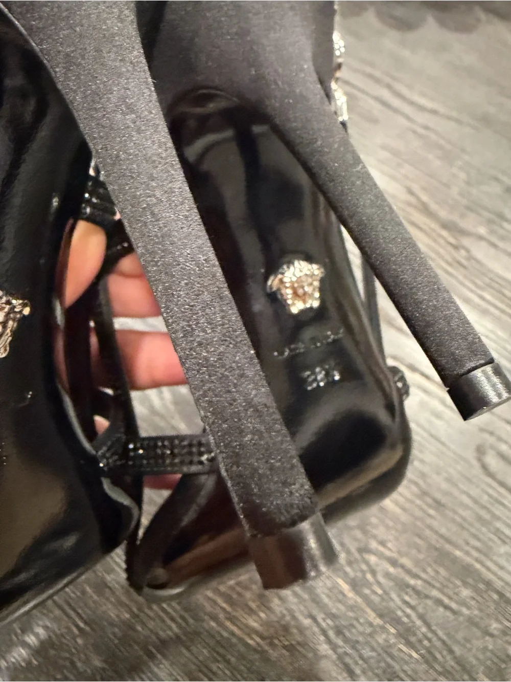 Versace Medusa Slingback Sandals - Size 38 1/2